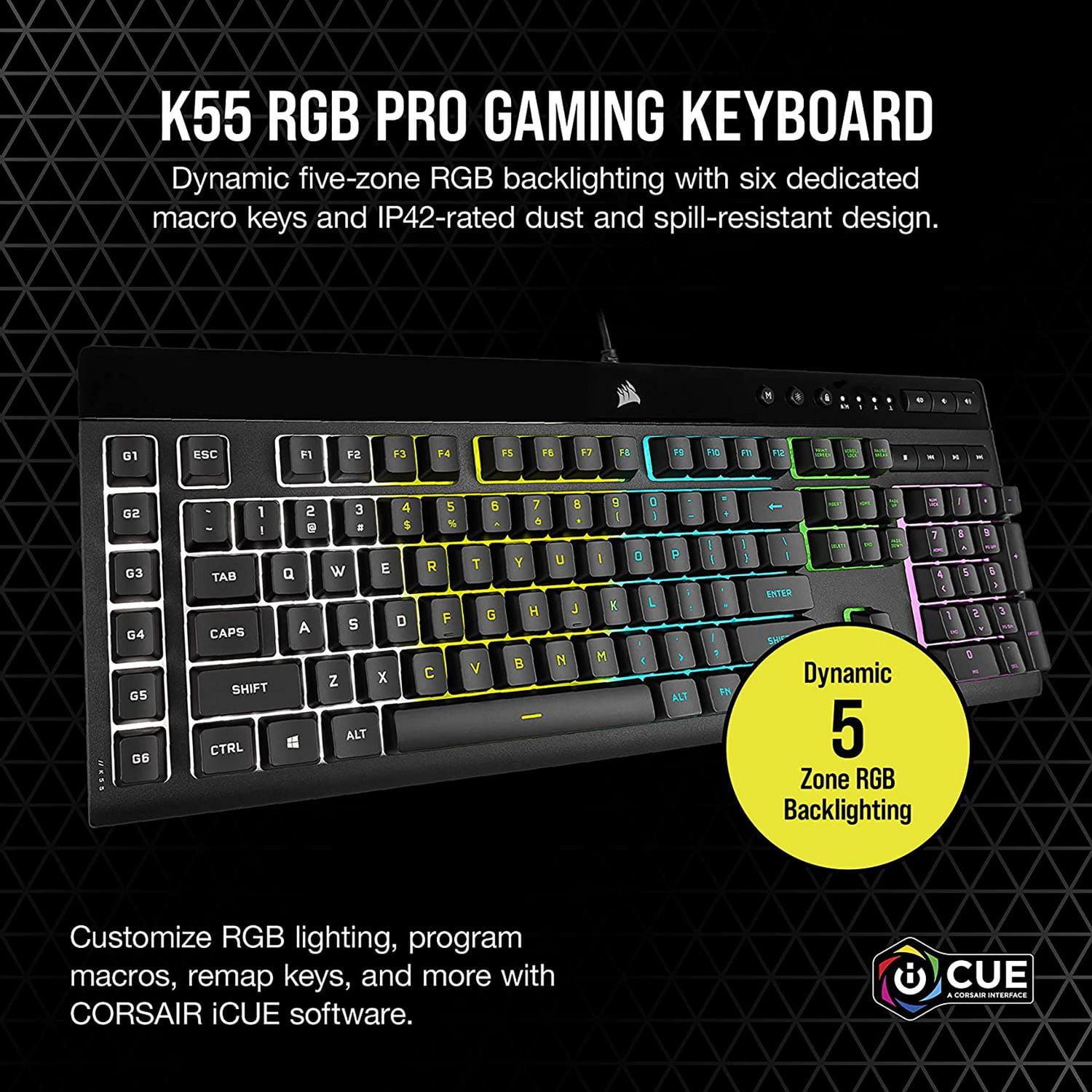Corsair K55 RGB PRO + KATAR PRO Gaming Bundle