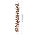 thumbnail image 3 of 3Pcs Christmas Artificial Garlands Decorations 3.2Ft Xmas Berry Holly Leaves Garland Faux Greenery Garlands Winter Red Berries Hanging Vine for Fireplaces Door Christmas Wedding Party Home Decoration, 3 of 6