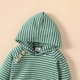 thumbnail image 4 of Kids Baby Boys Girls Long Sleeve Patchwork Hoodie Sweatshirt Tops Striped Pants Trousers Outfit Set 2PCS Clothes Casual Joggers 4t Outfit Set 3month Boys, 4 of 7