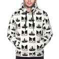 thumbnail image 4 of Hoodies for Men - Minimalist Cute Cartoon Cat Face Long Sleeve Comfrt Men'S Fashion Hoodies & Sweatshirts, Sweatshirts for Men Hoodies Pullover Clothing Clothes with Pouch, 4 of 7