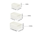 thumbnail image 3 of WEGFTDUOP 3-Piece Fresh Keeping Box Set 0.3L+0.6L+1L Clear Plastic Lunch Box Microwave Freezer Safe Food Storage Containers with Locking Lids, 3 of 9
