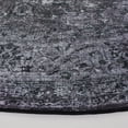 thumbnail image 3 of SAFAVIEH Tucson Donovan Oriental Machine Washable Area Rug, Black/Grey, 4' x 4' Round, 3 of 8