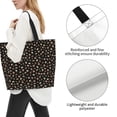 thumbnail image 3 of Easygdp Flower Pattern On Black Bolsas Tote para Mujer, Bolsos de Hombro para Viaje, Bolsos de Mano de Gran Capacidad para Compras y Trabajo, 3 of 8