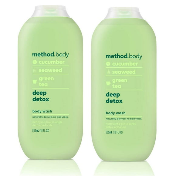 Method Body Wash, Deep Detox, 18oz 2 pack
