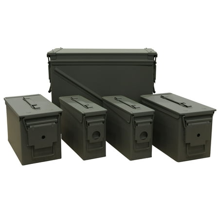 MidwayUSA Mil-Spec Ammo Can 5-Can Combo Pack 20mm 50 and 30 Caliber