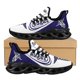 thumbnail image 1 of Zapatillas deportivas transpirables de verano con estampado de líneas azules y doble caña de serpiente, cómodas y a la moda, sencillas y suaves., 1 of 6
