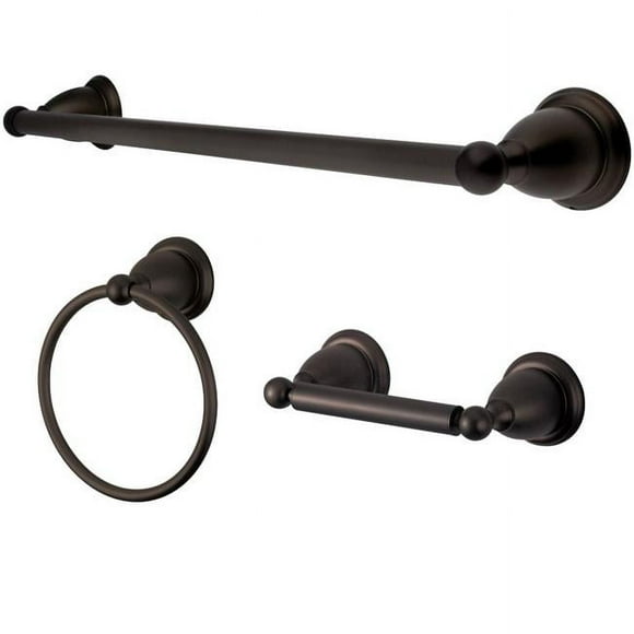 Kingston Brass BAK175248ORB 2.5 in. Heritage Bathroom Accessory Set, Oil Rubbed Bronze - 3 Piece