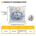 thumbnail image 2 of CaiYueKe Easter Blues Pillow Cover DIY Drawing Decor Cushion Case for Sofa Bed Chair Home Decoration Gift for Kids Adults Family Blank for Craft Activity, 2 of 6