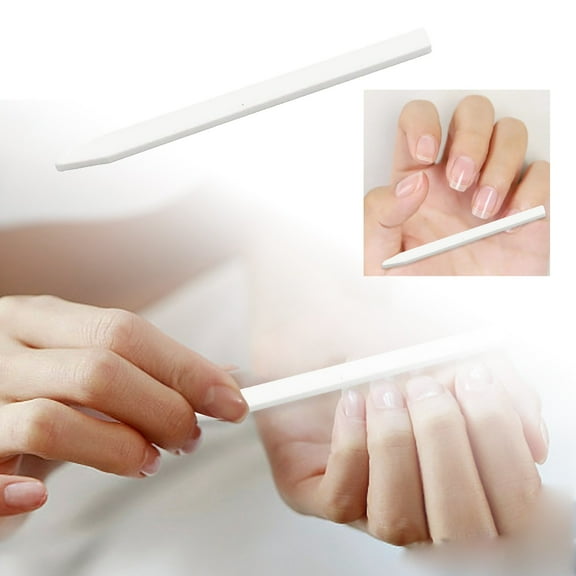 Natural Limestone Buffer Stick for Acrylic Nails Gel Polish Filing and Shining Tool Manicure Abrasive Sponge Block for Smooth Finishing 4.33 in