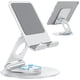 thumbnail image 1 of Soporte para tableta OMOTON, giratorio 360 grados, para iPad, plateado, 1 of 9