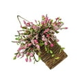 thumbnail image 3 of facefd Basket Wreath Easter Artificial Flowers for Home Indoor Outdoor Window, 3 of 9