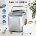 thumbnail image 4 of Auseo 18 lbs/24H Countertop Ice Maker Machine, 6 Bullet-Shaped Ice in 6 Min, Auto-Cleaning, White, 4 of 7