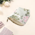 thumbnail image 3 of Unique Bargains 1 Pc Portable Cherry Blossom Makeup Bag Polyester Green Small, 3 of 5