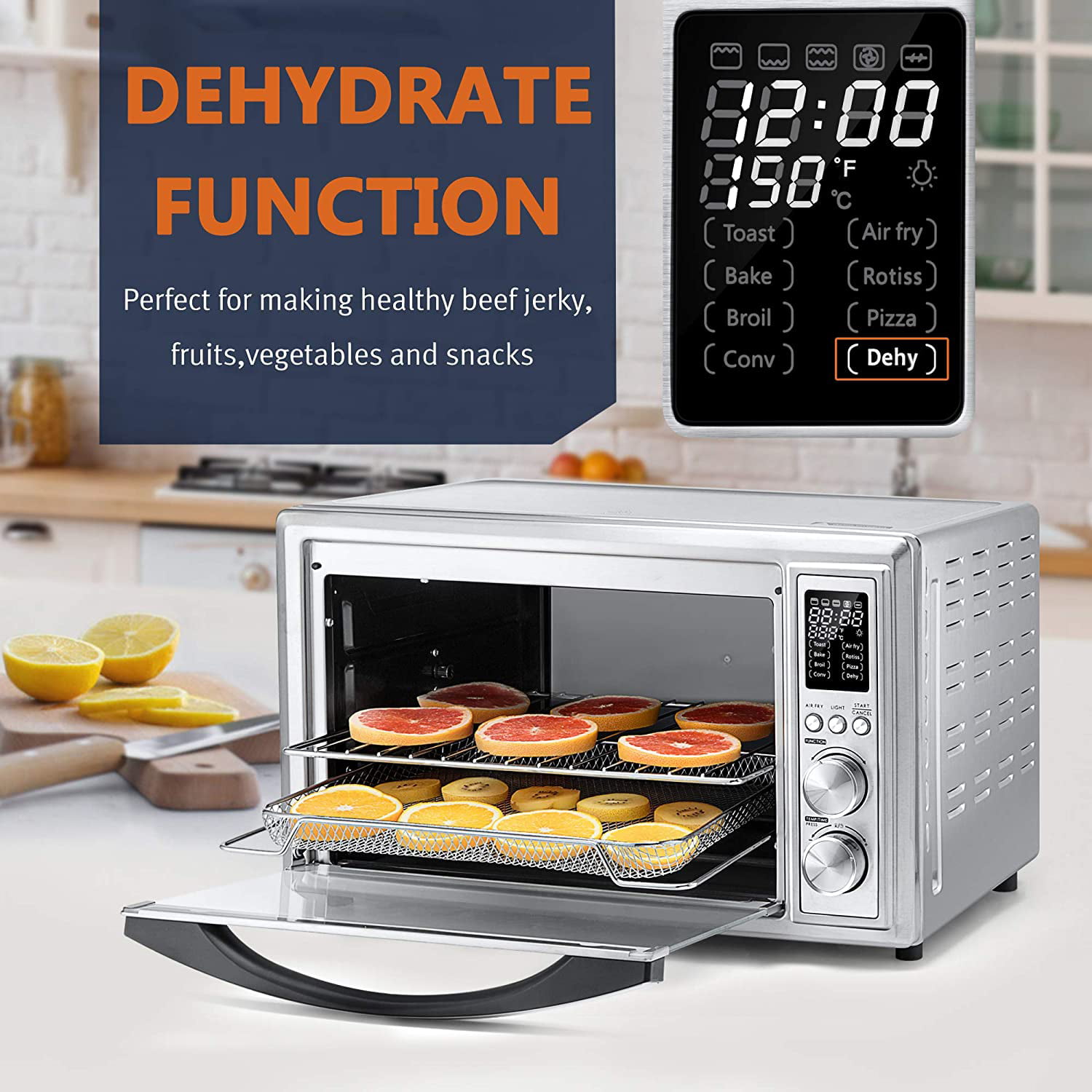  APEXCHASER Air Fryer Toaster Oven Combo, 32QT/30L