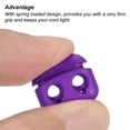 thumbnail image 4 of Cord Locks, Oval Spring Toggle Stopper for Drawstring Bag Shoelaces, Purple 30 Pack, 4 of 5