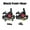 Black A Pair, variant on Line Pulling Hydraulic Disc Brake Calipers Front & Rear ,Comfortable Operation