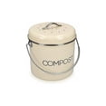 thumbnail image 1 of Stainless Steel Compost Bin Kitchen Compost Bin Charcoal Filter Included, 1 of 5