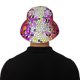 thumbnail image 5 of Fotbe Colorful Tie Dye Stained Glass 3 Sombrero Tipo Pescador con Estampado – Sombrero de Sol de Algodón de Moda para Playa, Golf, Pesca, 5 of 6