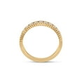 thumbnail image 4 of 14kt Yellow Gold Womens Round Diamond Wedding Anniversary Band 1/2 Cttw, 4 of 4