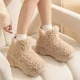thumbnail image 4 of Botas de nieve cálidas de invierno para mujer, antideslizantes, de tacón alto, a la moda, con suela suave y plataforma gruesa, 4 of 5