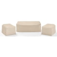 thumbnail image 1 of Crosley Furniture Housses Ensemble de Housses de Canapé d'Extérieur en Vinyle 3 Pcs, Couleur Beige, 1 of 9