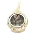 thumbnail image 3 of Campana Holiday Time 10 cm Campana Doble con Rayas Doradas, 3 of 4