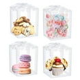 thumbnail image 6 of Clear Candy Boxes, 20 Pack Transparent Treat Boxes with Heart Lace Design and Ribbon, Square Plastic Favor Boxes for Wedding, Baby Shower, Party Supplies, 2.36x2.36 inch, 6 of 7