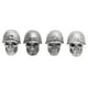 thumbnail image 1 of 4 tapones para válvulas de neumáticos, estilo calavera, antioxidantes, universales, para coches, camiones, bicicletas, motocicletas, color plateado., 1 of 14