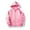 Pink, variant on Bnwani Hoodies for Girls Cotton Crew Neck Long Sleeve Pockets Zip Up Winter Sports Sweatshirt Plain Tops Cost