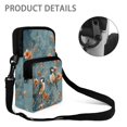 thumbnail image 5 of Chririnla Bird Flower Watercolor Crossbody Bag, Polyester Lightweight 2 Layer Purse for Women, Ladies Outdoor Running Casual Use, 5 of 7
