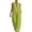 Green, variant on Women's Halter Neck Jumpsuit, Sleeveless V Neck Wide Leg Jumpsuit with Pockets, Cotton Linen Summer Beach Cover Up, Casual Vacation and Resort Wear for Women​-Green