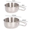 thumbnail image 6 of SPRING PARK 300ml/400ml Portable Folding Stainless Steel Camping Bowl BBQ Bowl for Outdoor Activities Camping Hiking, 6 of 7