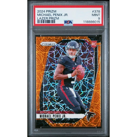 2024 Panini Prizm Lazer Prizm Michael Penix Jr. #378 RC PSA 9