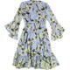 thumbnail image 2 of Vestido cruzado bar III para mujer con volantes azul XX-Small, 2 of 2