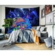 thumbnail image 5 of 1 pieza colgante de pared de galaxia nebulosa, tapiz hippie psicodélico de arte abstracto, decoración de pared de dormitorio con patrón de planeta, setas y relámpagos, 200*150cm JAMW Sencillez, 5 of 5