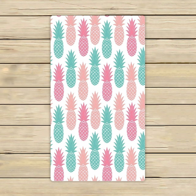 ABPHQTO Toallas de piña coloridas de dibujos animados Vintage, baño de playa, piscina, viaje, toalla de mano para Spa, 40x70 cm