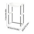 thumbnail image 3 of Multi-Layer Toilet Storage Rack - No Drill Bathroom Organizer, Metal Shelf for Toiletries, Clean & Tidy Space Above Toilet, Sturdy & Waterproof, Ideal for Towels, Shampoo, Plants White, 3 of 6