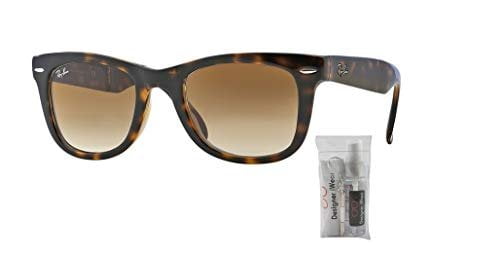 Ray-Ban RB4105 FOLDING WAYFARER 710/51 50M Light Havana/Brown Crystal Gradient Sunglasses For Men For Women