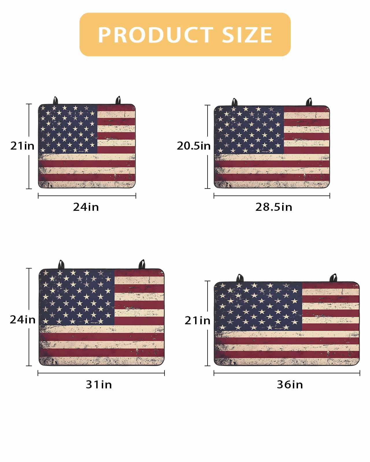 nqOlkjepod Large Induction Cooktop Protector Mat 24"x21", American Flag Vintage Stove Top Covers for Electric Stove, Rustic Stars And Stripes US Flag Stove Burner Cover Mats, Glass Top Stove Cover