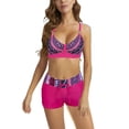 thumbnail image 2 of IDALL Bikini Sets Bestselling Bikini Women Plus Size Tankini Swimsuits Two Piece Color Block Cutout Flowy Tummy Bathing Suits With Shorts Bathing Suit Swim Suits for Women 2025 Hot Pink 2XL, 2 of 6