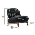 thumbnail image 7 of Morden Fort Black Accent Cloud Sofa Boucle Chair, Comfy Thick Cushion Armless Tilt Back Chair for Living Room, Bedroom, Apartment, 7 of 7