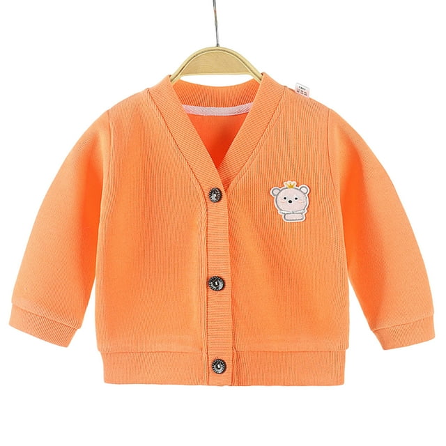 aidice Fall Baby Clothes Unisex Cute Long Sleeve Button up V Neck Jackets Toddler Boy Girl Cardigans