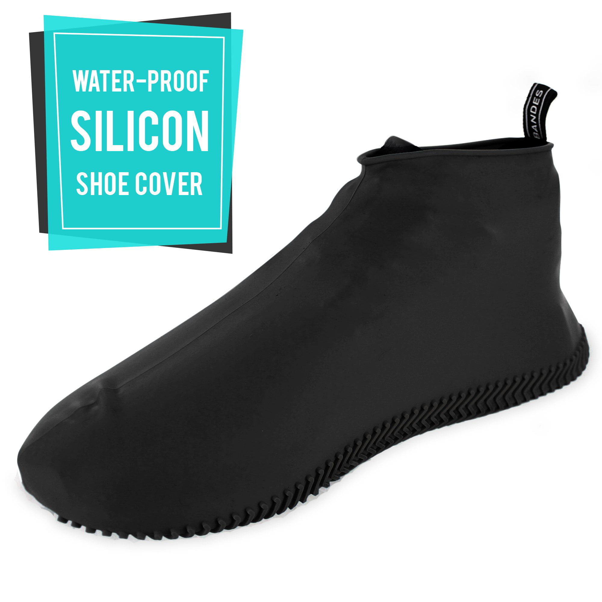 Sillies TAC5142BS BLACK Waterproof Silicone Shoe Covers