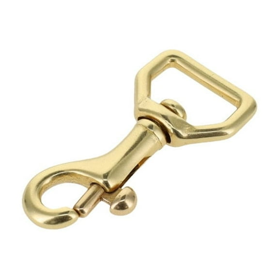 45 1/2" Natural Brass, Swivel Bolt Snap, Solid Brass-LL