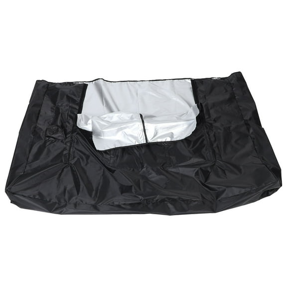 Worgeous Waterproof Dustproof UV Protection Outdoor TV Cover Black 1Set 59.1x43.3x5.9In
