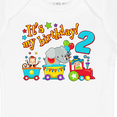 thumbnail image 4 of Inktastic Its My Birthday- Circus Train 2nd Birthday Boys or Girls Baby Bodysuit, 4 of 5