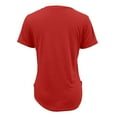 thumbnail image 6 of TODOZO Hot Sale!! Women's Tops V-Neck Short Sleeve Tshirts Tees Casual Summer Top Casual Fashion Basic Tees Curved Hem Tops Orange M, 6 of 6