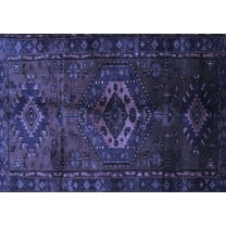 Ahgly Company Indoor Rectangle Persian Blue Traditional Area Rugs, 5' x 7'