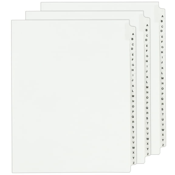 Avery A-Z Legal Exhibit Dividers, Unpunched, 3 Sets (21866)