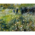 thumbnail image 2 of Renoir, Pierre-Auguste 18x15 White Modern Wood Framed Museum Art Print Titled - Woman with a Parasol in a Garden, 2 of 4